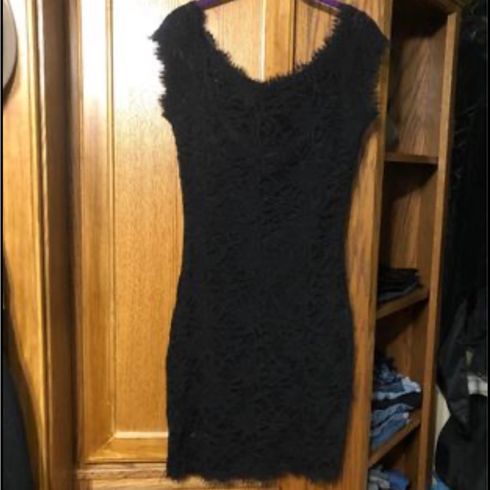 Black Lace Cocktail Dress